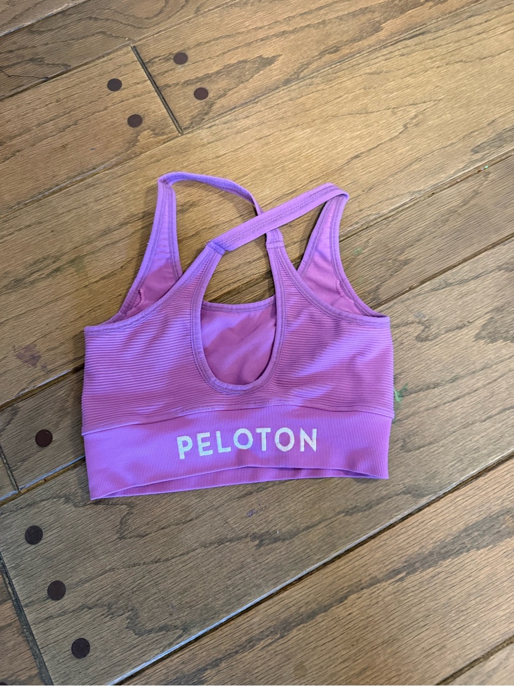 Peloton x Nux Lavender-Pink Racerback Sports Bra